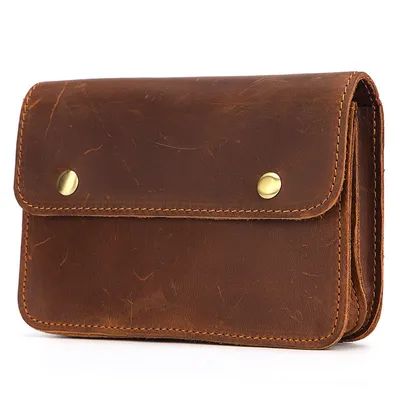 Horse leather leisure multifunctional belt bag