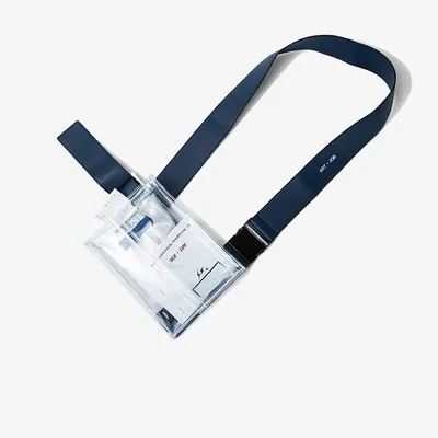 Men's transparent waterproof crossbody bag