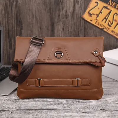 PU leather men clutch