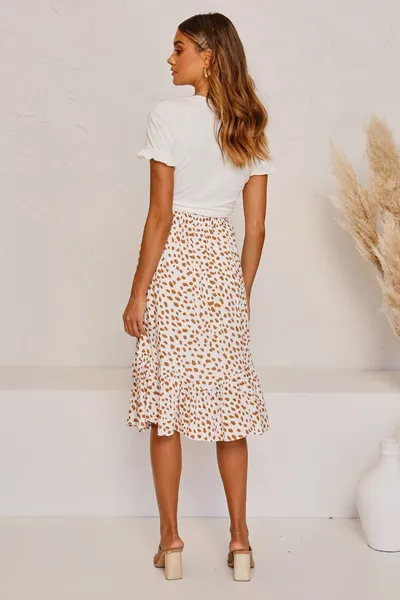 Women's leopard print skirt