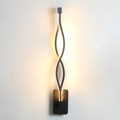 LED aluminum wave wall light