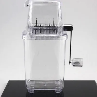 Manual Small Household Ice Crusher Multifunctional Transparent Bar Hand Ice Shaver Ice Mixing Creative Smoothie Ice Crusher