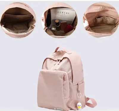 Solid color waterproof oxford casual backpack