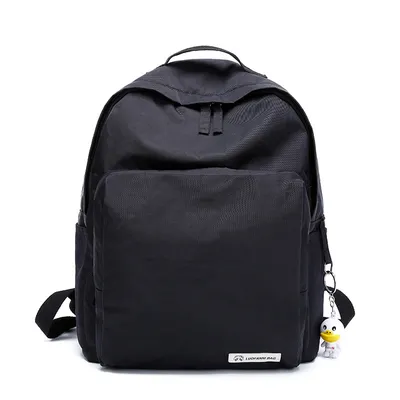 Solid color waterproof oxford casual backpack