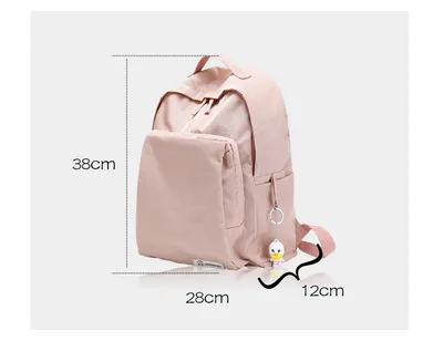 Solid color waterproof oxford casual backpack