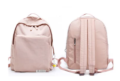 Solid color waterproof oxford casual backpack