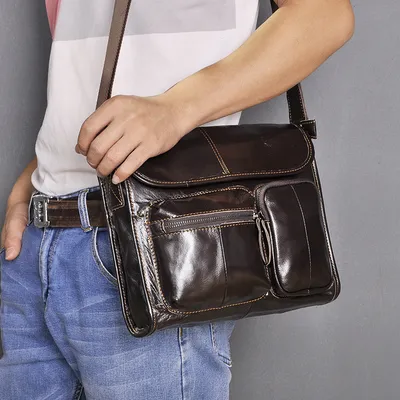 One shoulder Crossbody leather bag