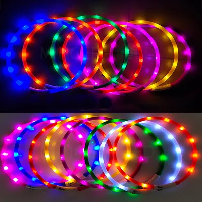 LED pet light collar