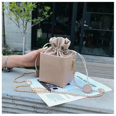 Women's bags new pumping bucket bag
