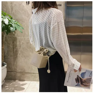 Women's bags new pumping bucket bag