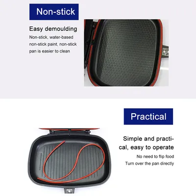 Aluminum Double-sided Frying Non-stick Pan