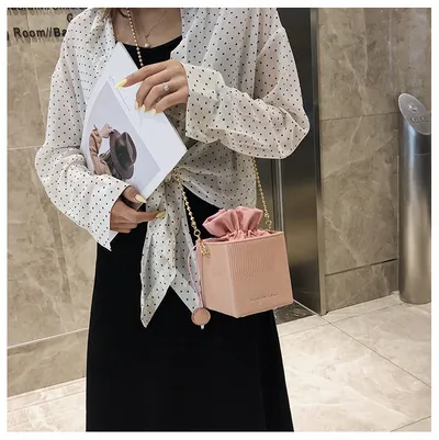 Women's bags new pumping bucket bag