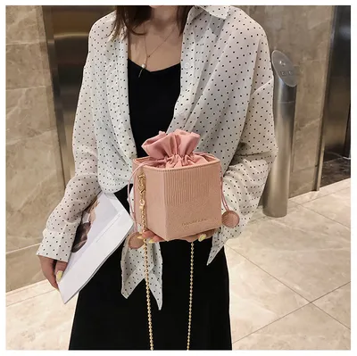 Women's bags new pumping bucket bag