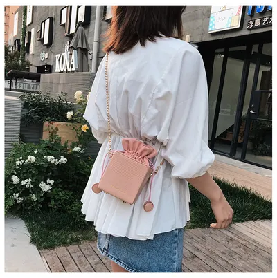 Women's bags new pumping bucket bag