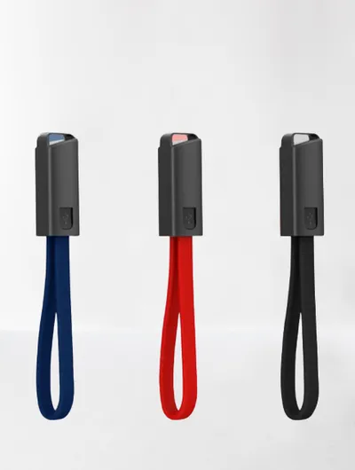 Fast charging cable keychain