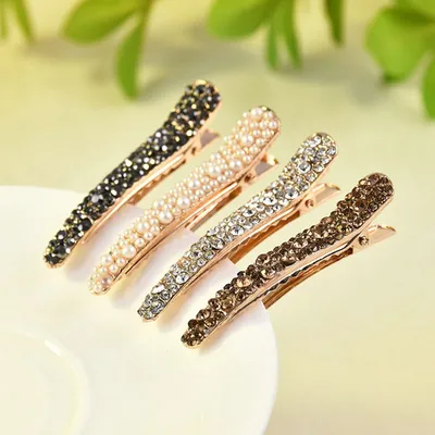 Diamond Pearl Hair Clip