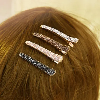 Diamond Pearl Hair Clip