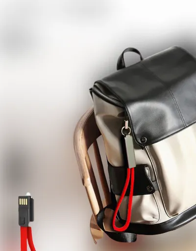 Fast charging cable keychain