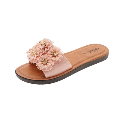 Fashion six chrysanthemum harbor Style Slippers