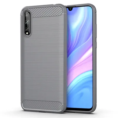 Brushed carbon fiber pattern silicone soft shell