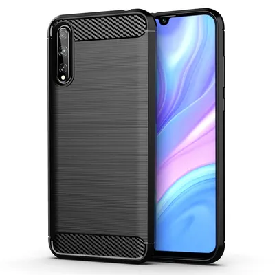 Brushed carbon fiber pattern silicone soft shell