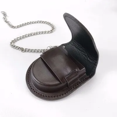 Men and women watch leather case