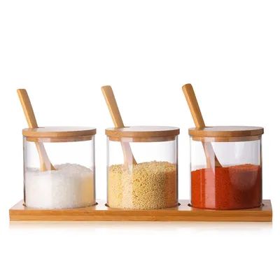 Glass seasoning bottle seasoning box set