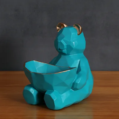 Geometric bear storage ornaments