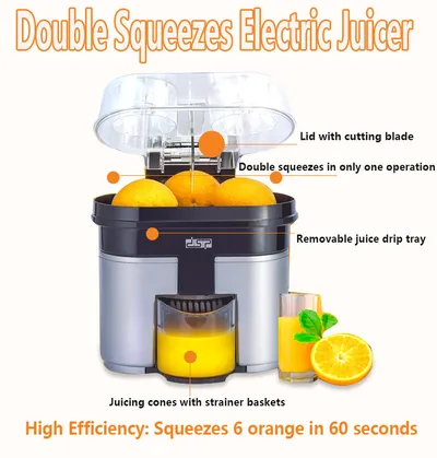 Two packed orange juice extractors