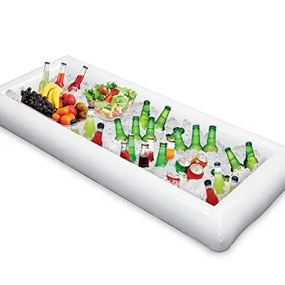 PVC Inflatable Ice Bar Water Entertainment Salad Plate Inflatable Cup Holder