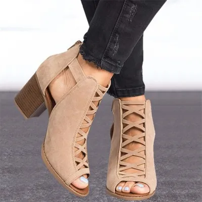 European and American fish mouth sandals