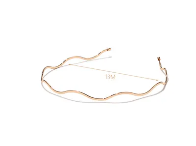 طوق شعر معدني مموج