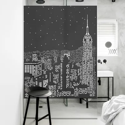 City Light Glass Sticker