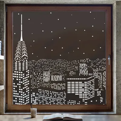 City Light Glass Sticker