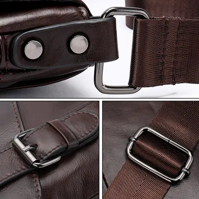 Head layer cowhide shoulder bag