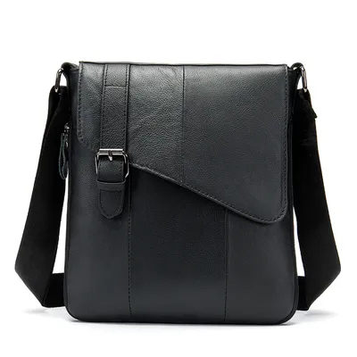 Head layer cowhide shoulder bag