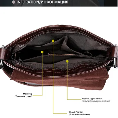 Head layer cowhide shoulder bag