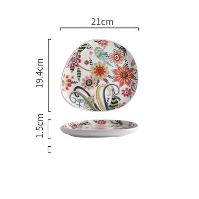 Creative single painted ceramic bowl