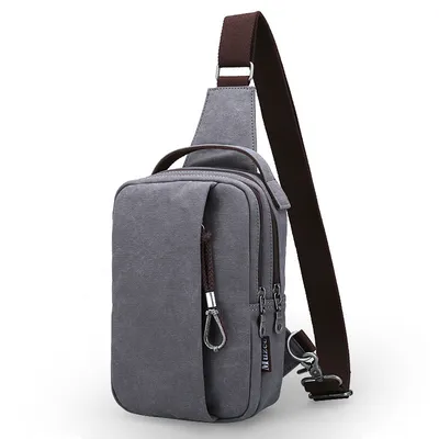 Men's casual canvas shoulder bag