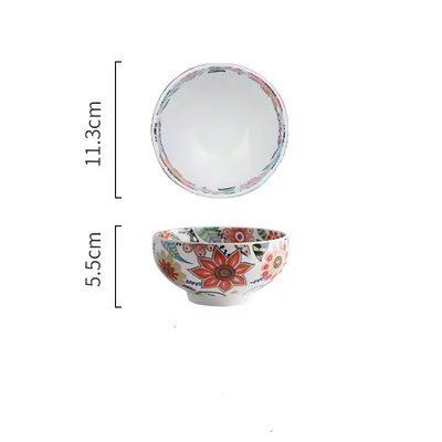 Creative single painted ceramic bowl