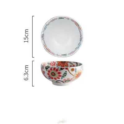 Creative single painted ceramic bowl
