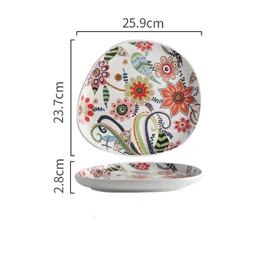 Creative single painted ceramic bowl