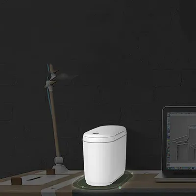 سلة مهملات مكتبية أوتوماتيكية مزودة بمستشعر ذكي