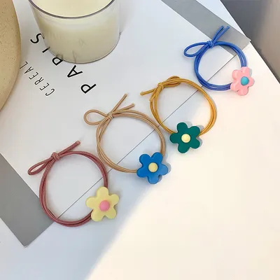 Wild flower hair tie