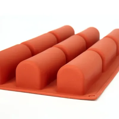 9 round semi-cylindrical long strip silicone cake mould