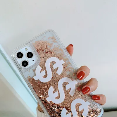 Liquid quicksand dynamic mobile phone case