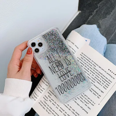 Liquid quicksand dynamic mobile phone case