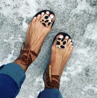 Lace up Roman sandals