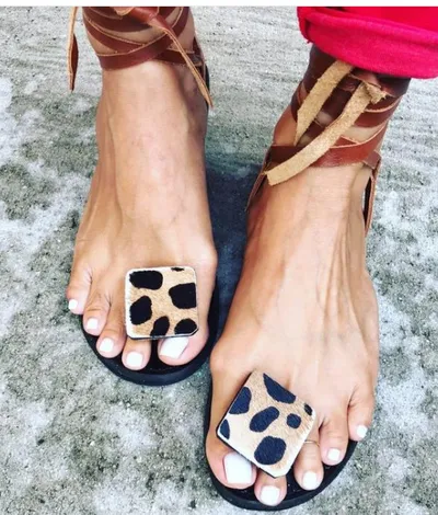 Lace up Roman sandals