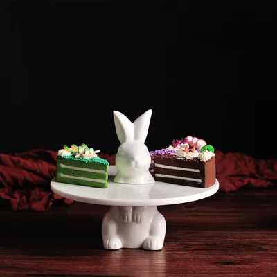 Cute rabbit high cake pan